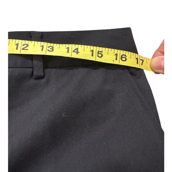 ba&sh Women's Flat Front Wool Straight Leg Trousers Navy Office Career, 8 (3) - Picture 6 of 9